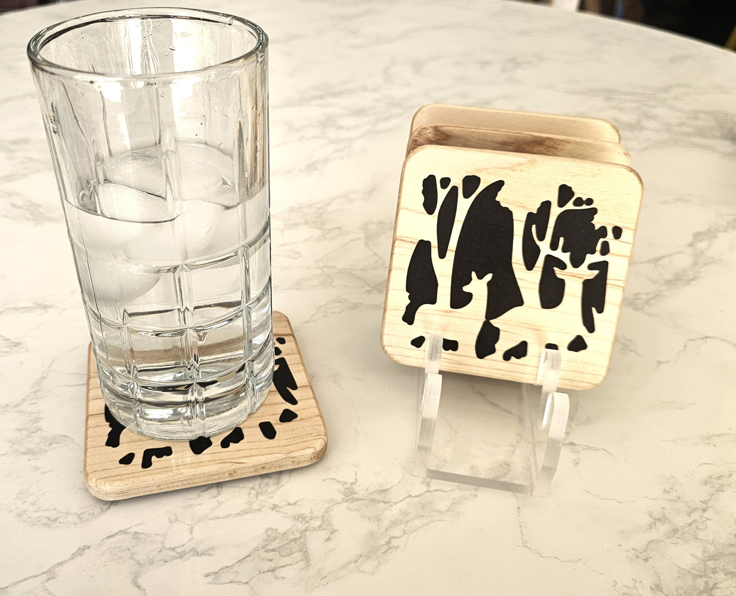 Deer Silhouette Coaster Set