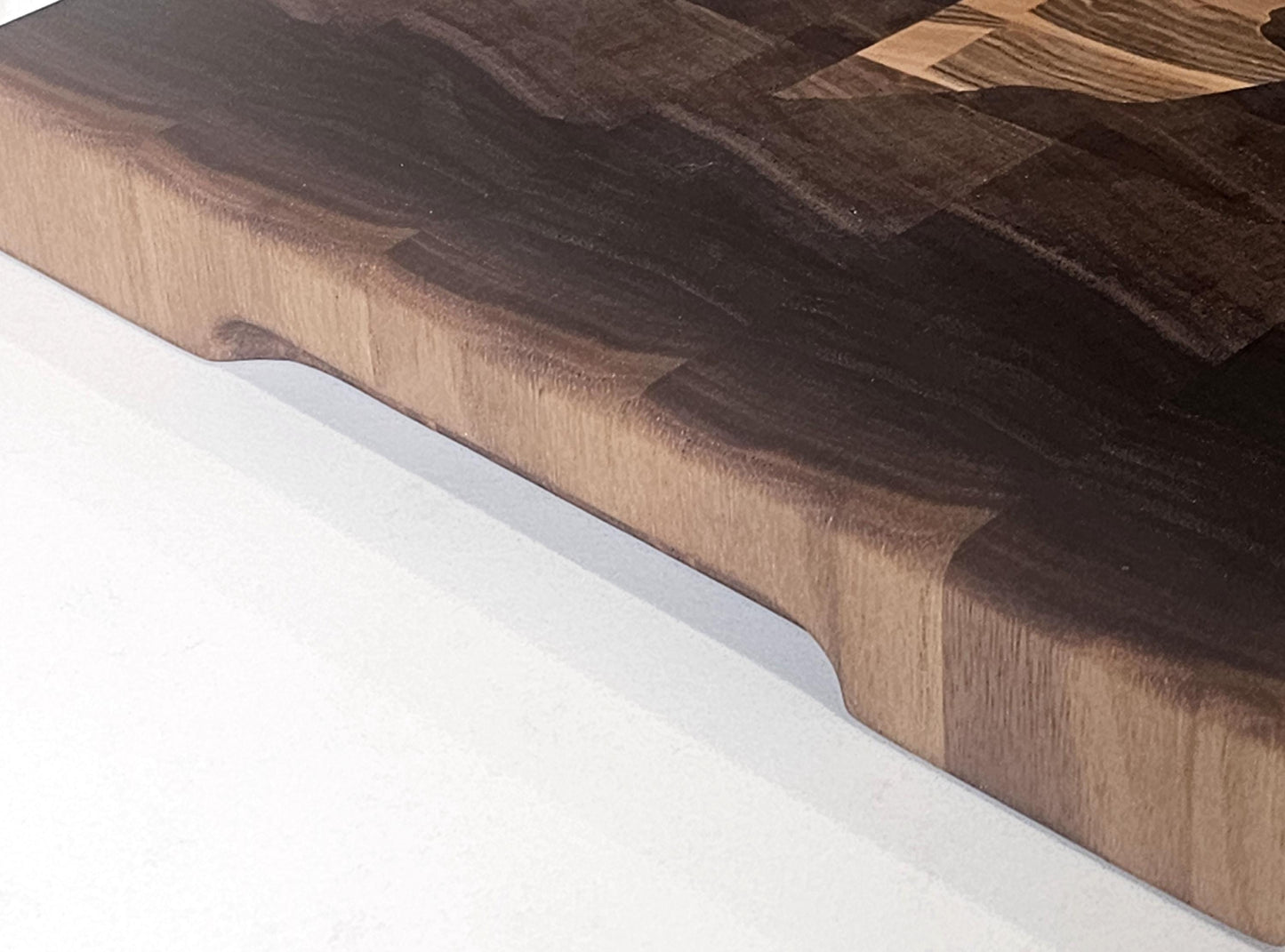 Texas Inlay Cutting Board | Maple & Walnut | End Grain