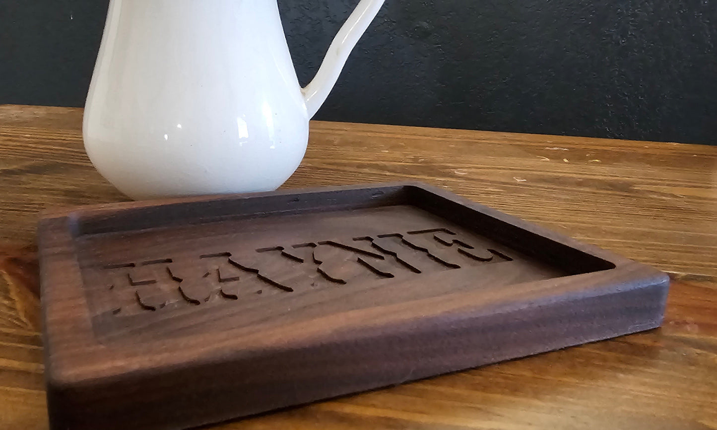 Personalized Walnut Tray