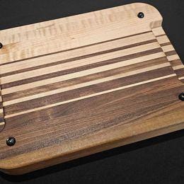 Walnut & Maple Ombre Cutting Board | Kitchen Knife Board