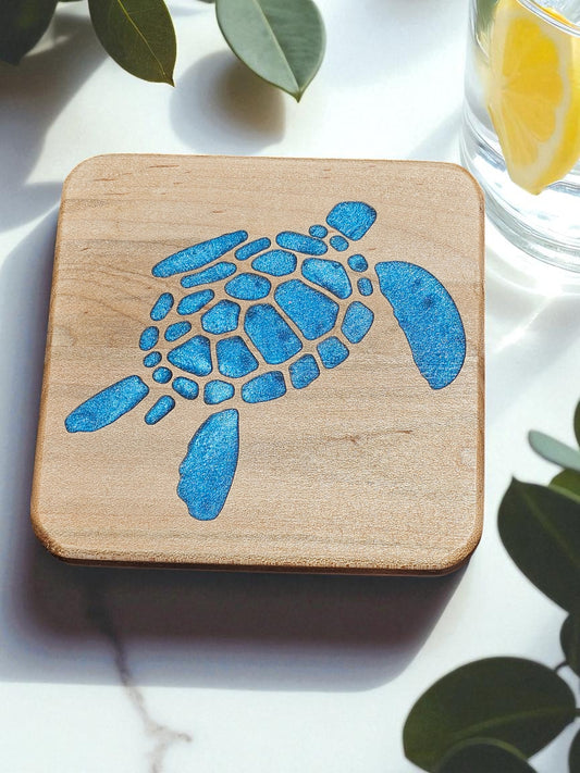 Sea Turtle Coaster Set