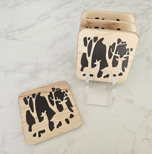 Deer Silhouette Coaster Set