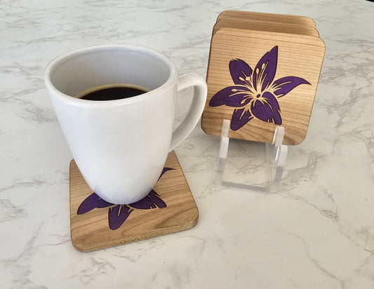 Lily in Bloom Coaster Set